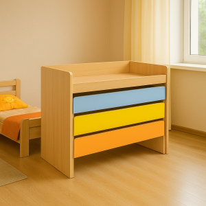 Pat extensibil pentru copii, cu 3 nivele